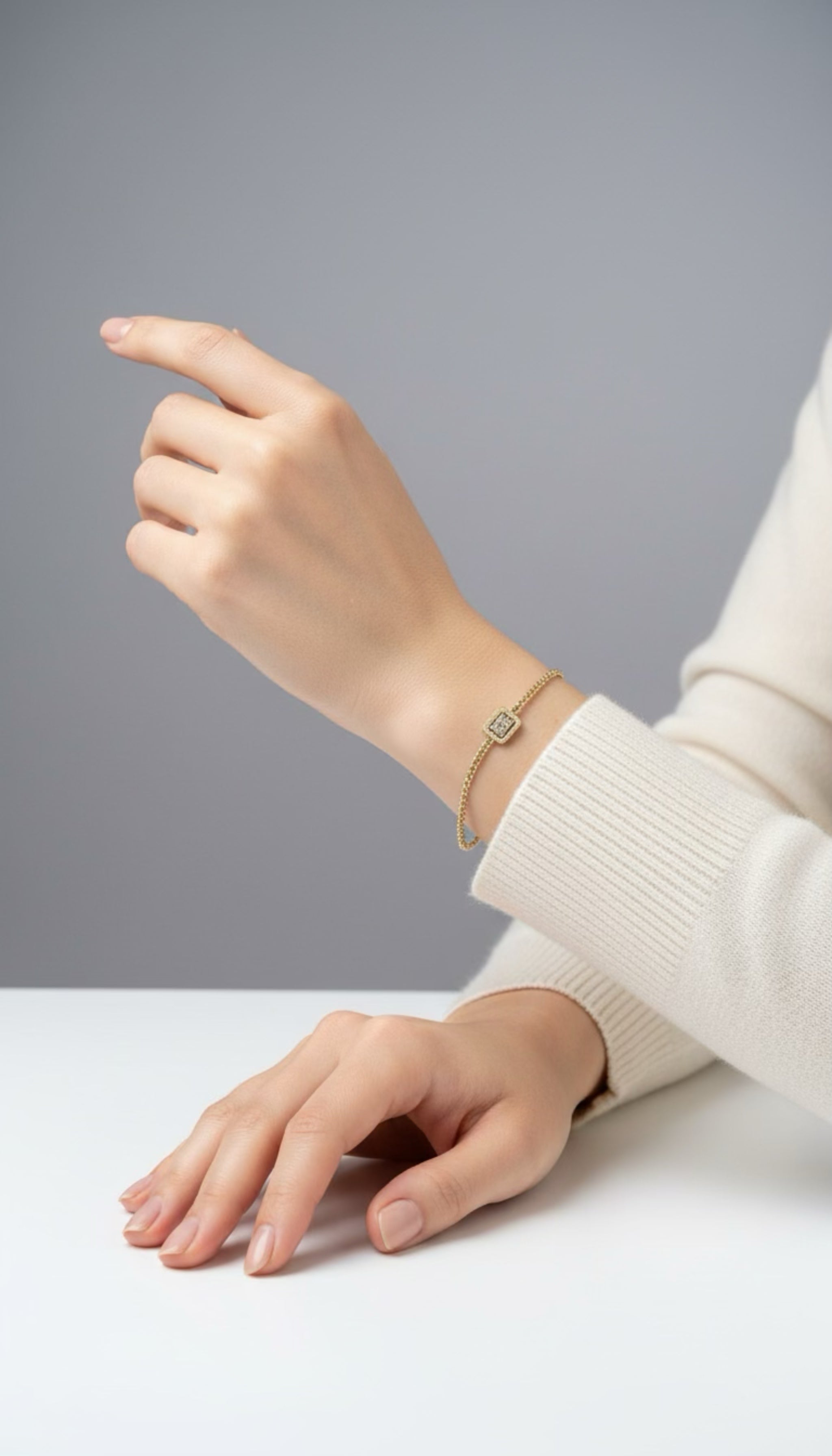 Nickelfritt Armband Dam - Skandinavisk Design Guldpläterat Rostfritt Stål