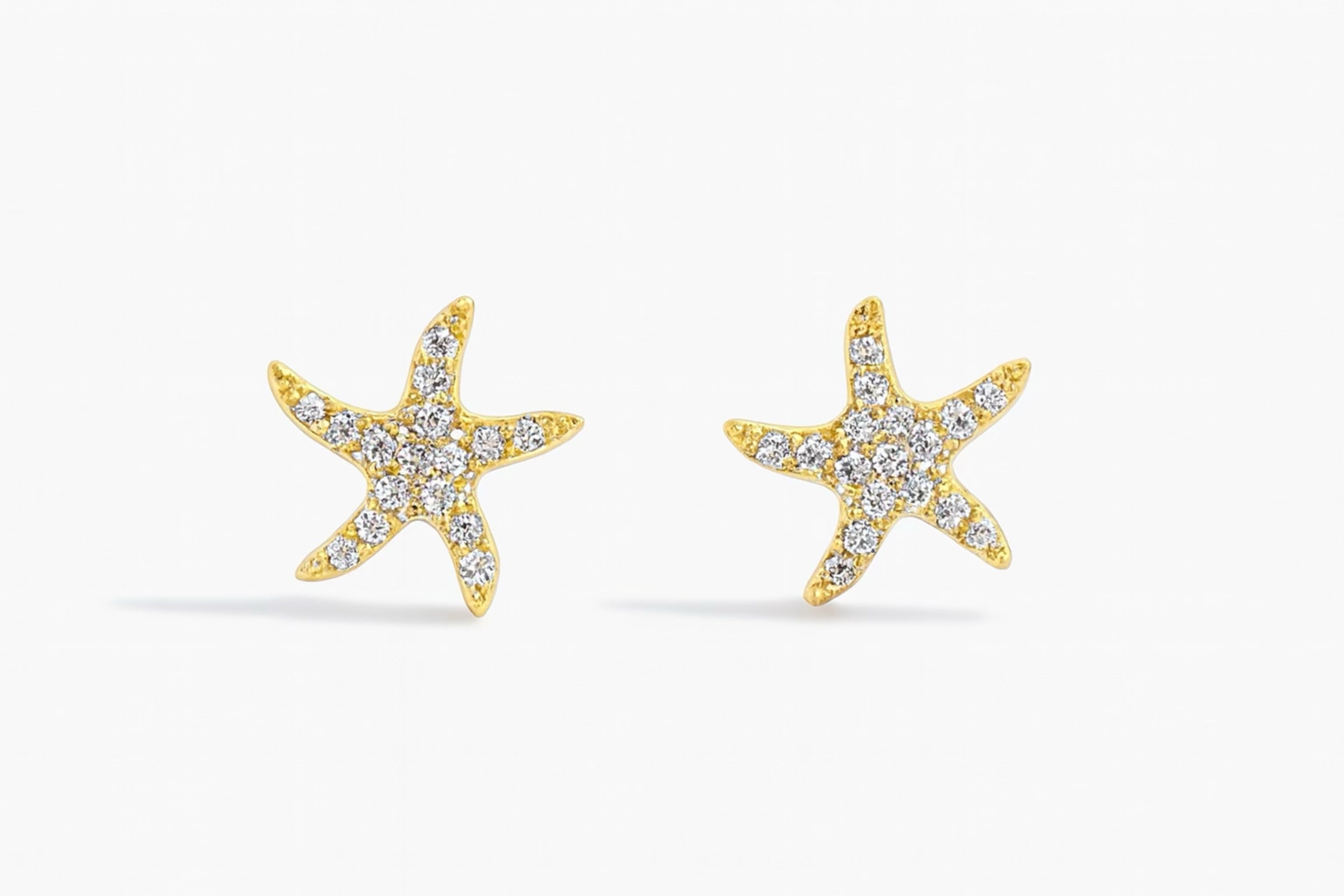 Örhängen i Rostfritt Stål med 18K Guldplätering