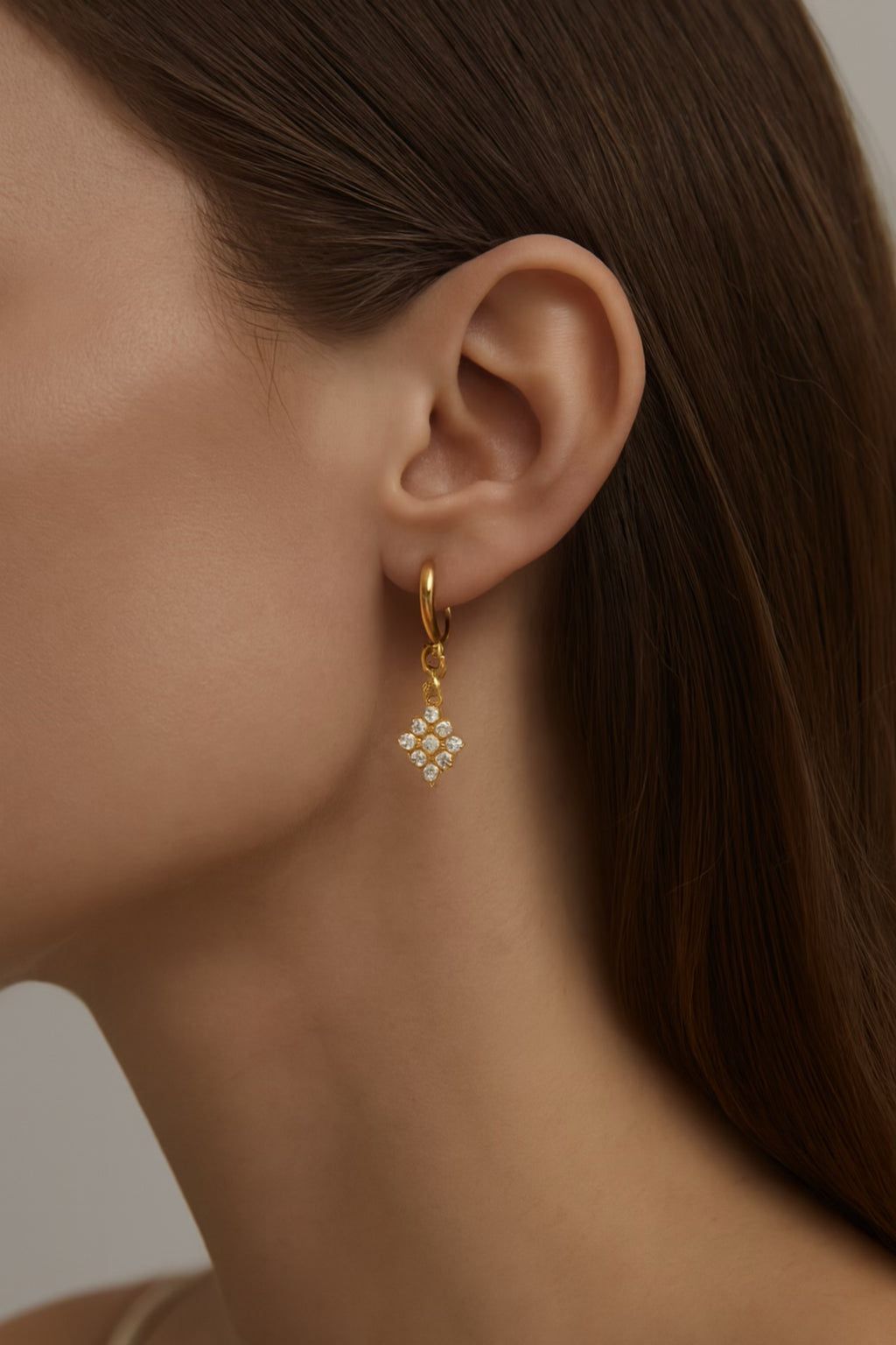 Örhängen Rostfritt Stål - Guldpläterade