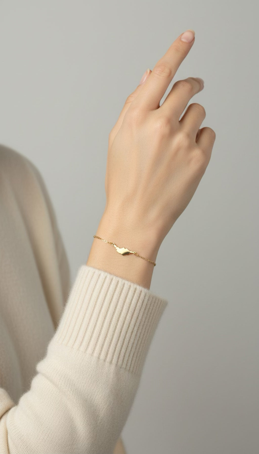 Gotland Armband - Rostfritt Stål med Ökarta