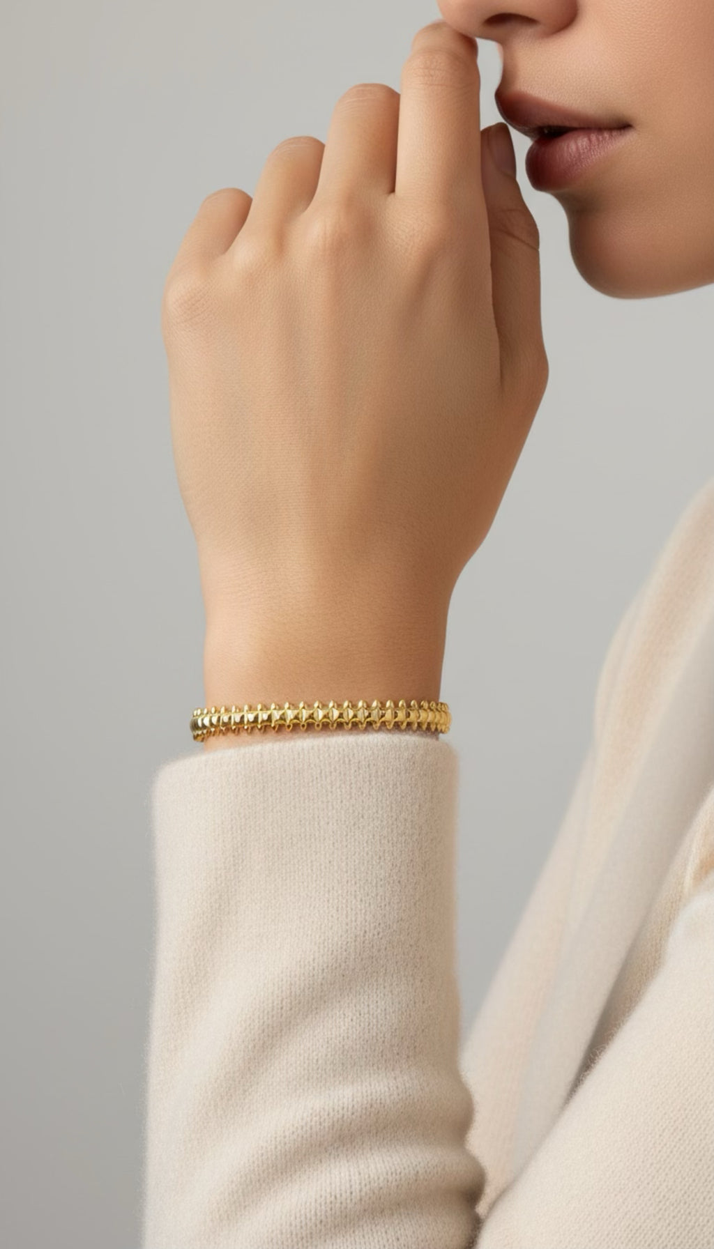 Nickelfritt Premium Armband Dam - Skandinavisk Design Guldpläterat