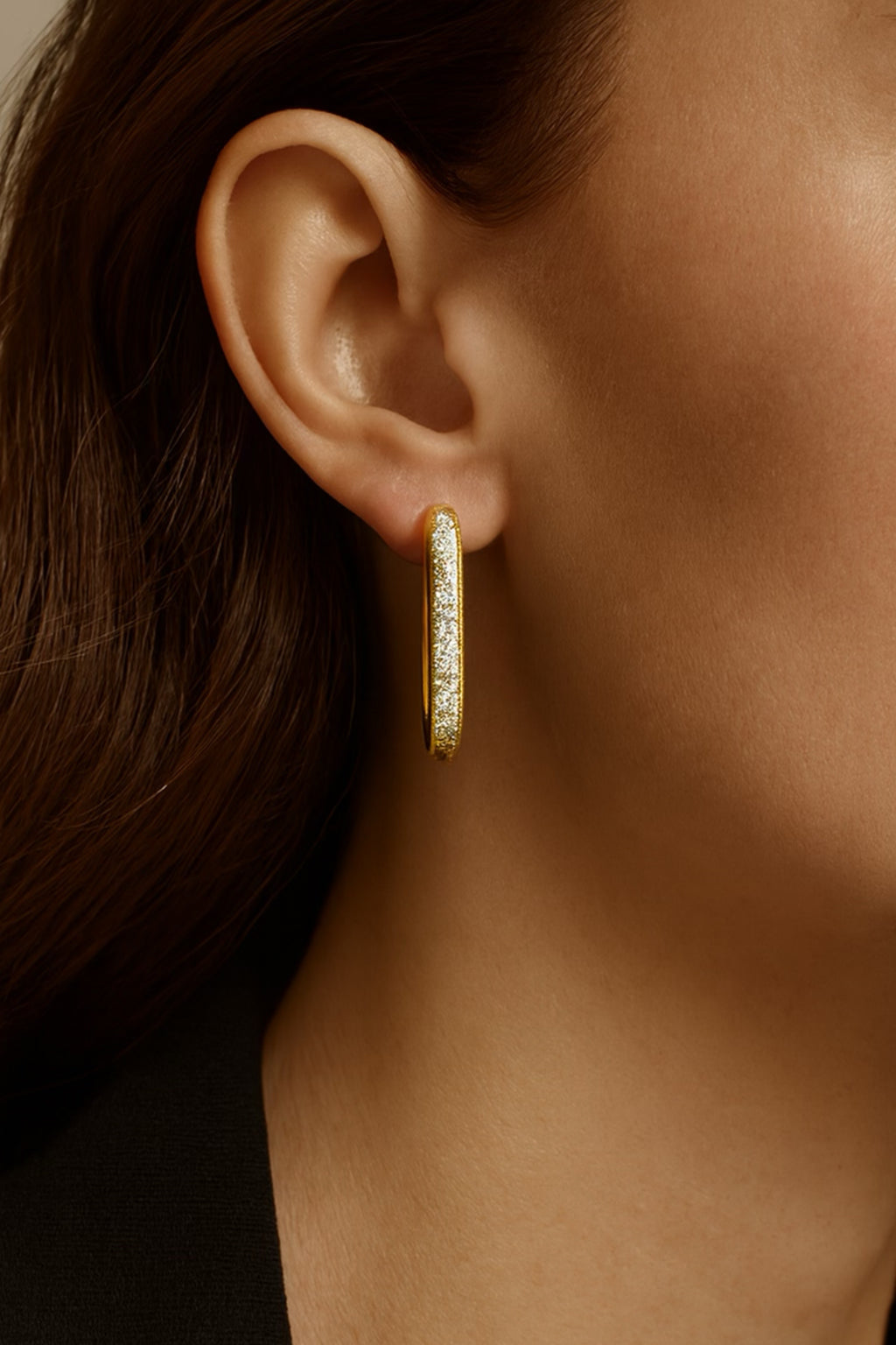 Örhängen Rostfritt Stål - Guldpläterade