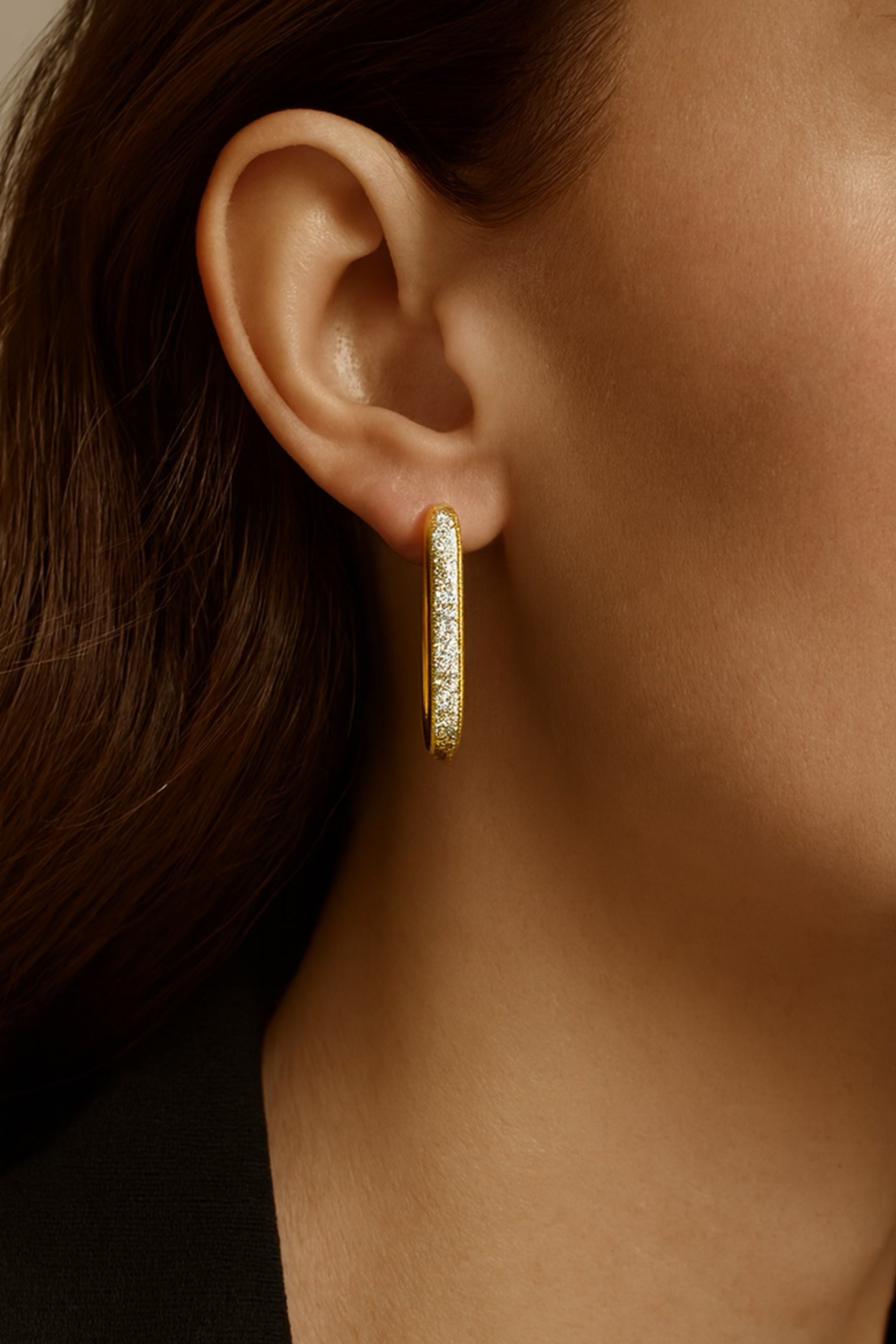 Örhängen Rostfritt Stål - Guldpläterade