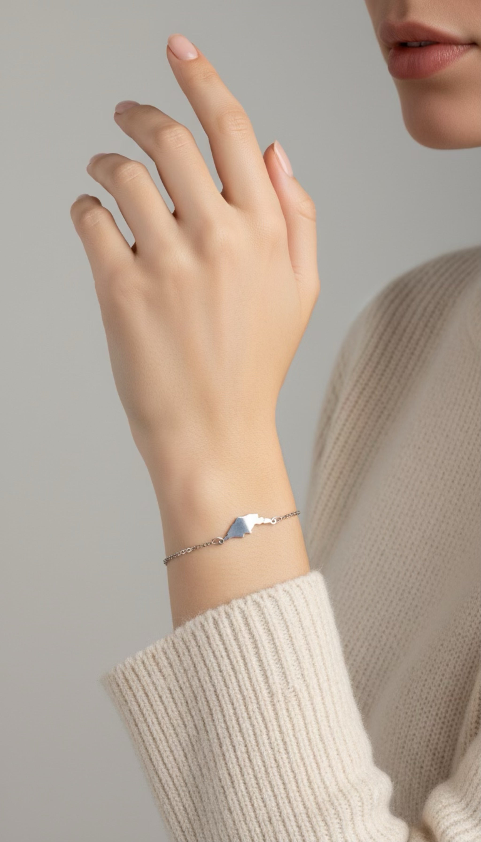 Gotland Armband - Rostfritt Stål med Ökarta