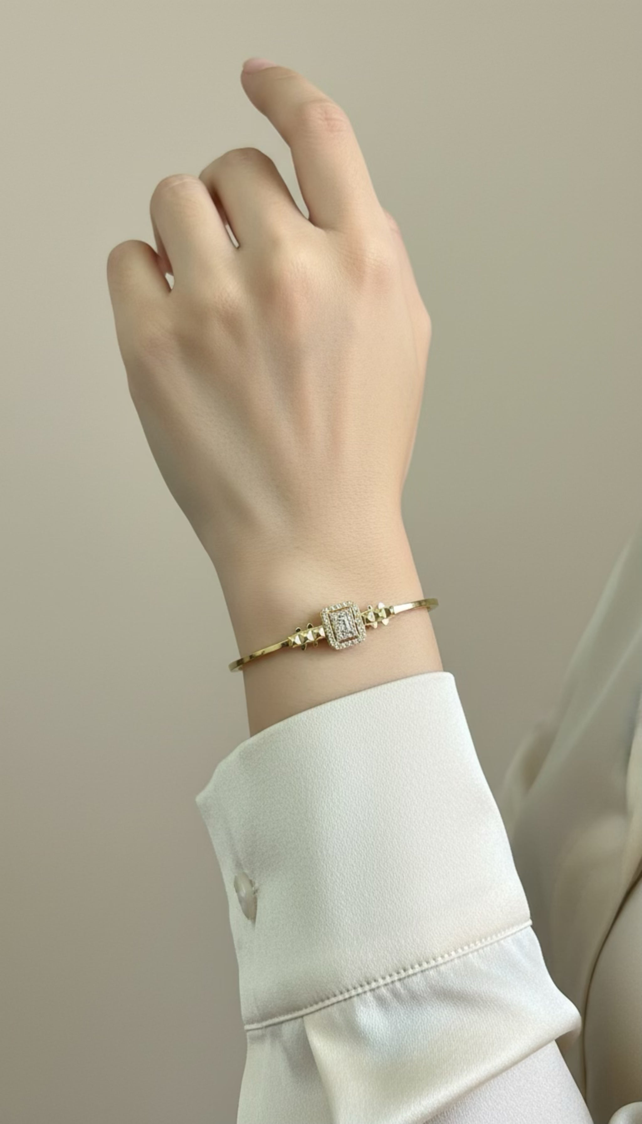 Nickelfritt Armband Dam - Skandinavisk Design Guldpläterat Rostfritt Stål