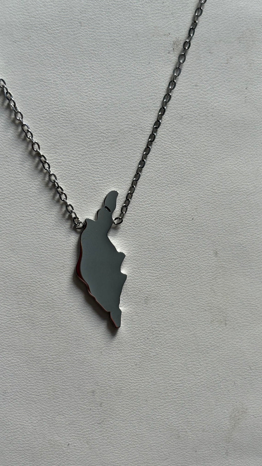 Gotland Halsband Silver - Rostfritt Stål med Ökarta