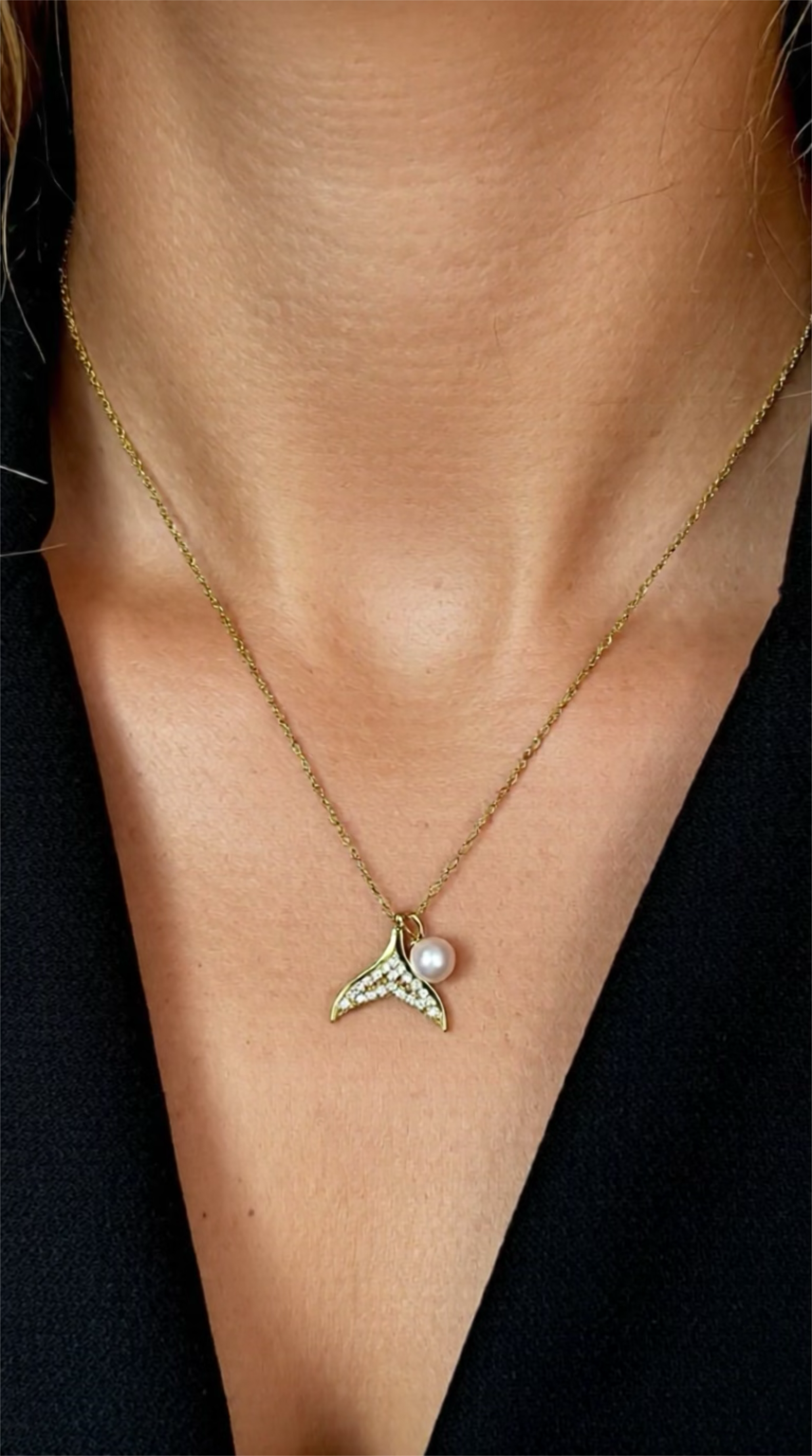 Nickelfritt Halsband Dam - Skandinavisk Design Guldpläterat